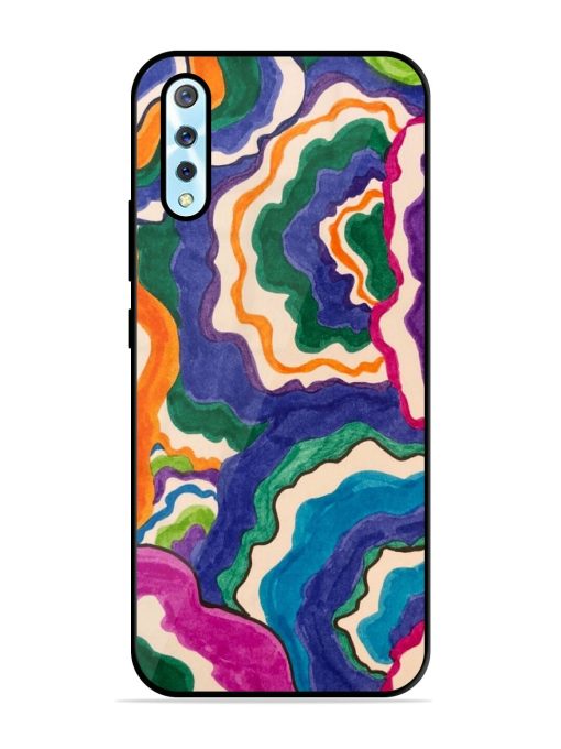 Wavy Wonder Glossy Soft Edge Case for Vivo S1 Chachhi