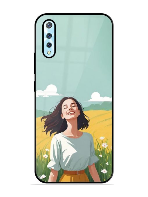 Girl Graffiti Glossy Soft Edge Case for Vivo S1 Chachhi