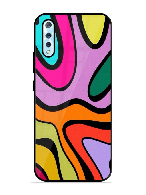 Groovy Swirls Glossy Soft Edge Case for Vivo S1