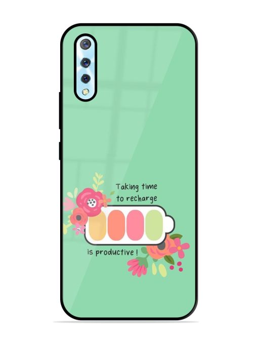 Recharge And Bloom Glossy Soft Edge Case for Vivo S1 Chachhi