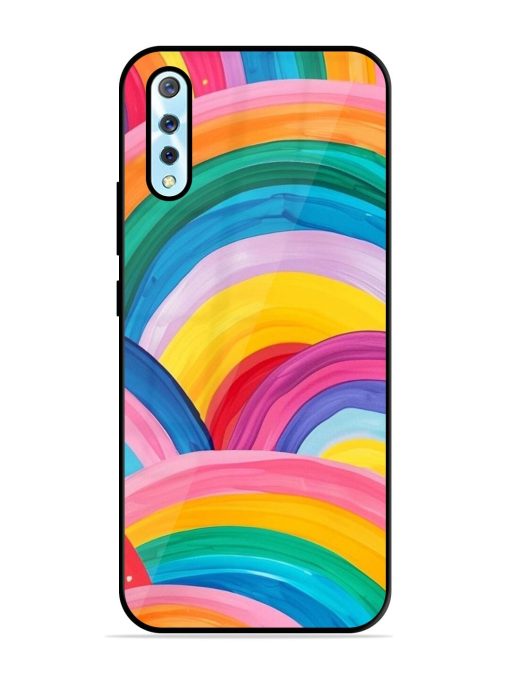 Rainbow Cascade Glossy Soft Edge Case for Vivo S1 Chachhi