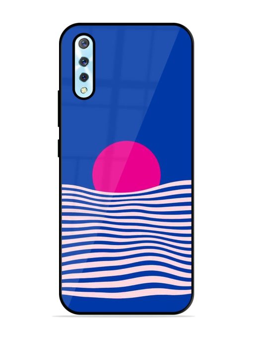 Pink Sunset Over Blue Waves Glossy Soft Edge Case for Vivo S1 Chachhi