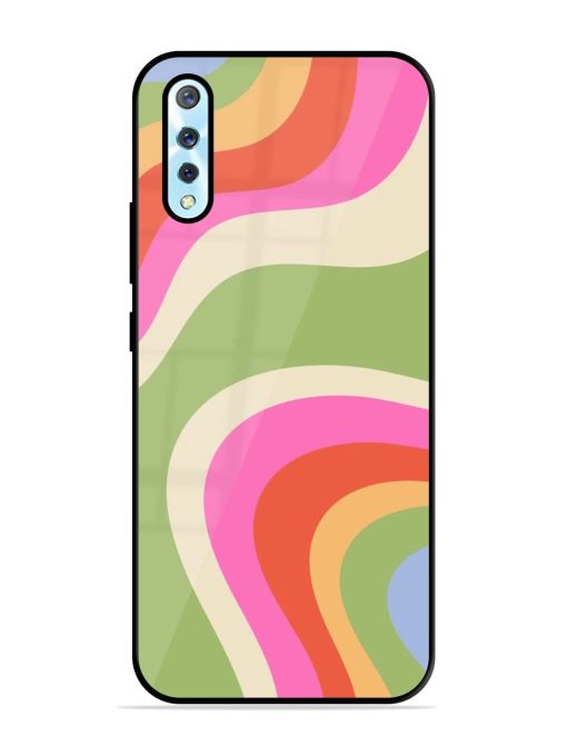 Wavy Rainbow Wonderland Glossy Soft Edge Case for Vivo S1