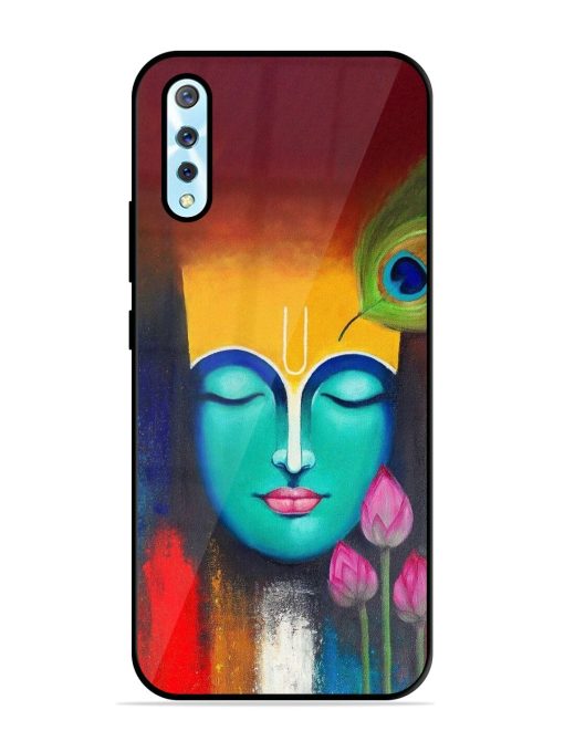 Divine Tranquility: The Face Of Krishna Glossy Soft Edge Case for Vivo S1 Chachhi