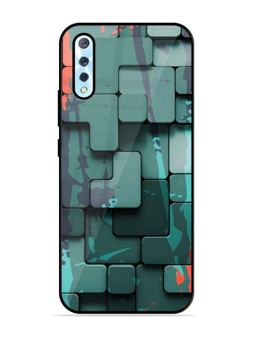 Abstract Geometric Mosaic Glossy Soft Edge Case for Vivo S1 Chachhi