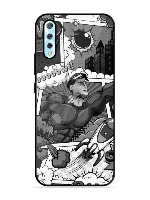 Comic Book Chaos Glossy Soft Edge Case for Vivo S1 Chachhi