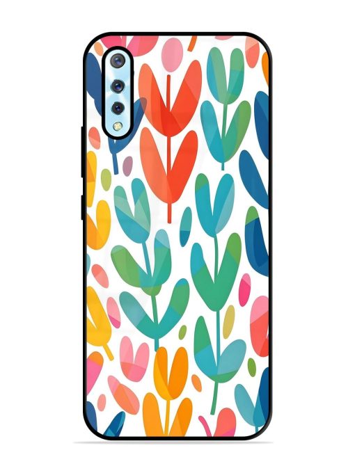 Rainbow Of Blooms Glossy Soft Edge Case for Vivo S1