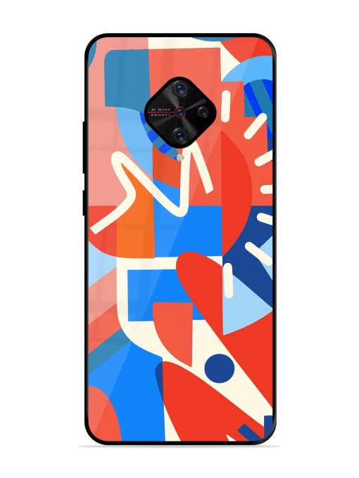 Abstract Harmony Glossy Soft Edge Case for Vivo S1 Pro Chachhi