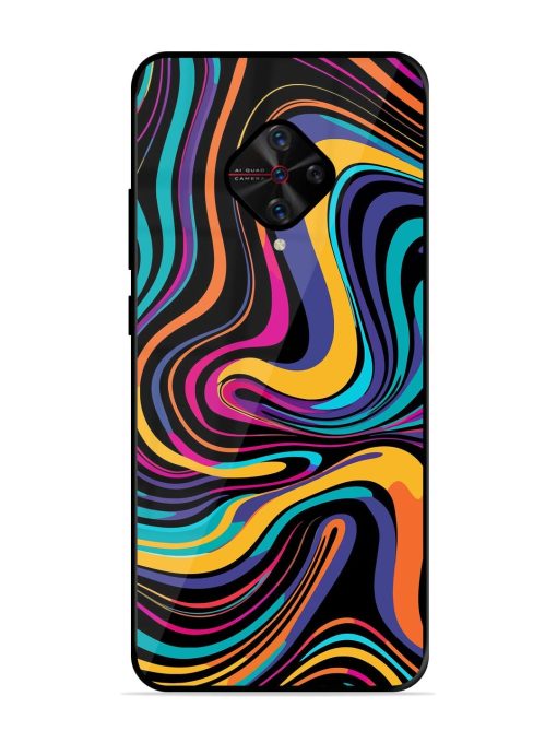 Psychedelic Swirl Glossy Soft Edge Case for Vivo S1 Pro Chachhi