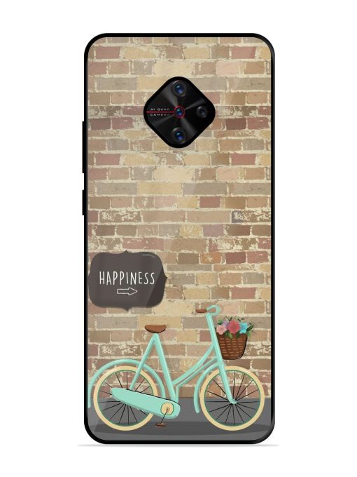 Pedaling Towards Happiness Glossy Soft Edge Case for Vivo S1 Pro Chachhi