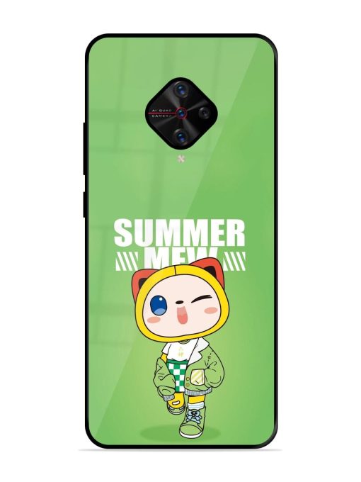 Purrfect Summer Glossy Soft Edge Case for Vivo S1 Pro Chachhi