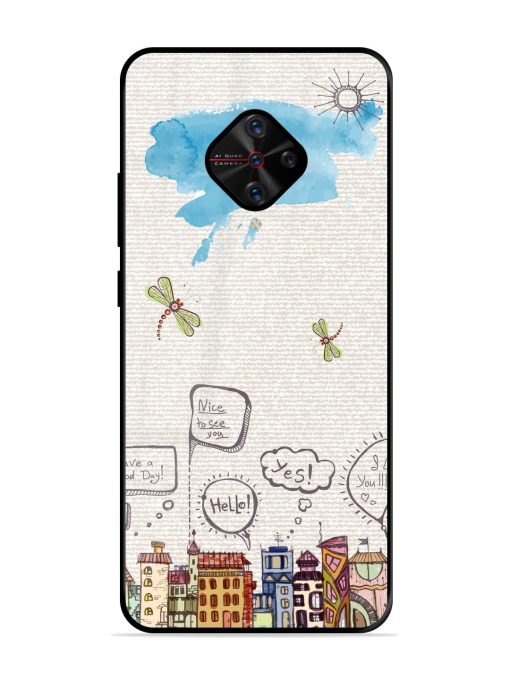 Doodle City Glossy Soft Edge Case for Vivo S1 Pro Chachhi