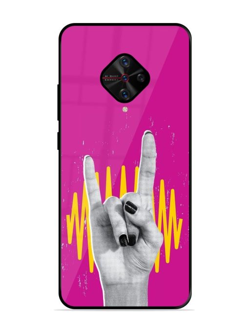 Rock Hand Glossy Soft Edge Case for Vivo S1 Pro