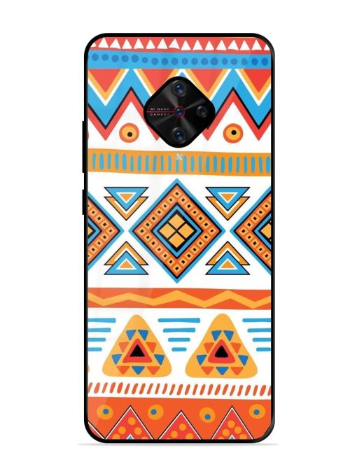 Vibrant Tribal Pattern Glossy Soft Edge Case for Vivo S1 Pro Chachhi