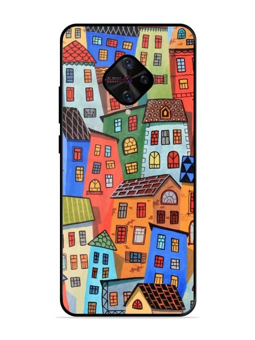 Rainbow House Glossy Soft Edge Case for Vivo S1 Pro Chachhi