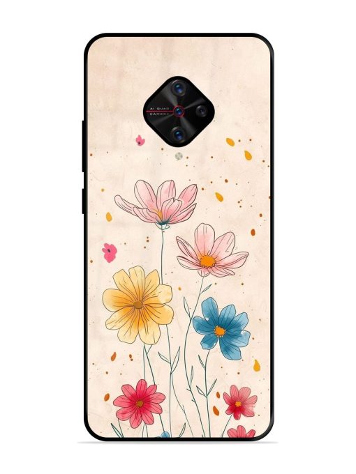 Delicate Bloom Glossy Soft Edge Case for Vivo S1 Pro Chachhi