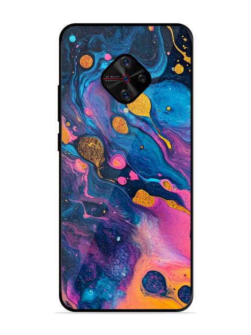 Cosmic Swirl Glossy Soft Edge Case for Vivo S1 Pro Chachhi