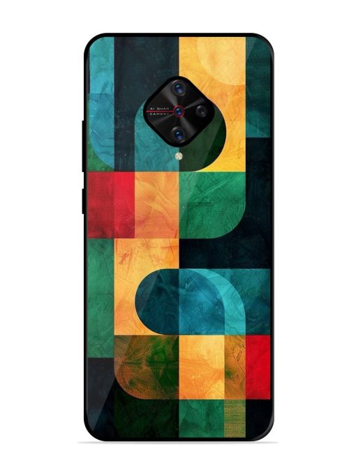 Geometric Harmony Glossy Soft Edge Case for Vivo S1 Pro Chachhi