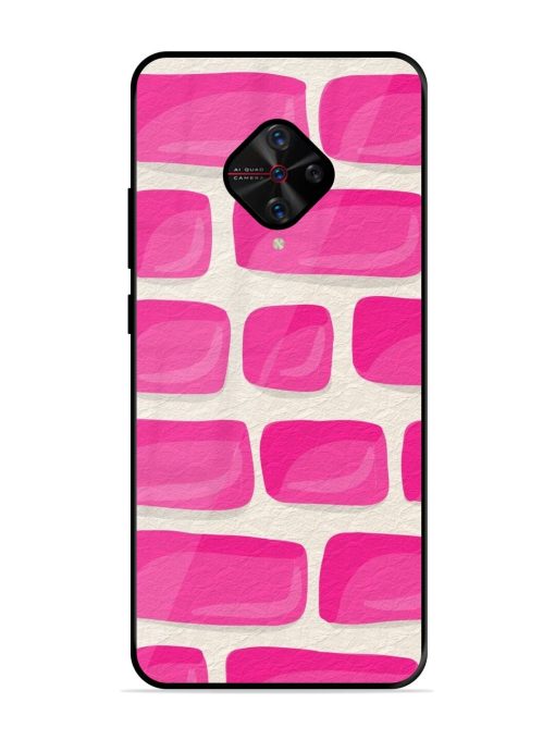 Pink Brick Wall Glossy Soft Edge Case for Vivo S1 Pro Chachhi