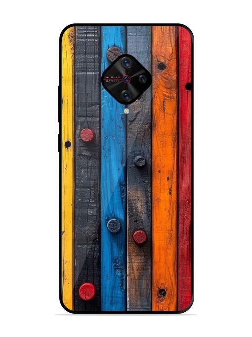 Rainbow Plank Glossy Soft Edge Case for Vivo S1 Pro Chachhi