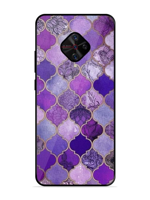 Purple Mosaic Magic Glossy Soft Edge Case for Vivo S1 Pro Chachhi