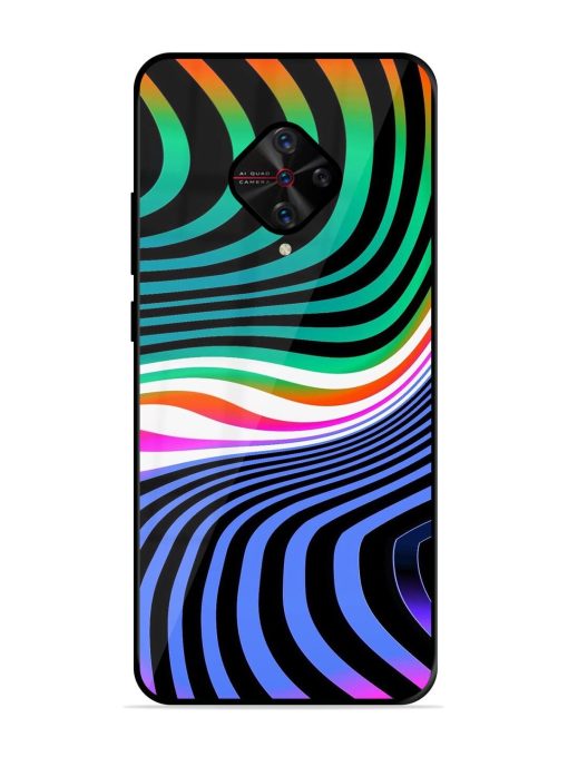 Psychedelic Waves Glossy Soft Edge Case for Vivo S1 Pro Chachhi