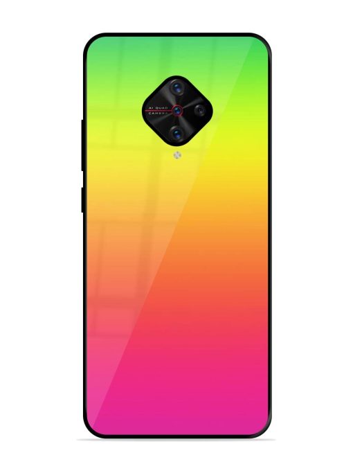 Rainbow Gradient Glossy Soft Edge Case for Vivo S1 Pro Chachhi