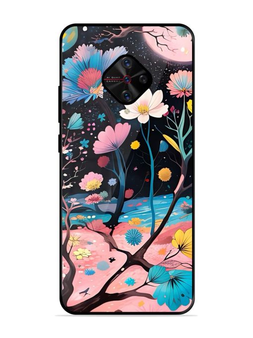 Cosmic Bloom Glossy Soft Edge Case for Vivo S1 Pro Chachhi