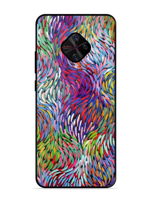 Vibrant Waves Glossy Soft Edge Case for Vivo S1 Pro Chachhi