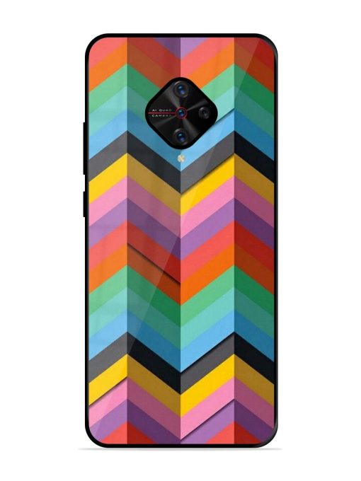 Colorful Zigzag Glossy Soft Edge Case for Vivo S1 Pro Chachhi