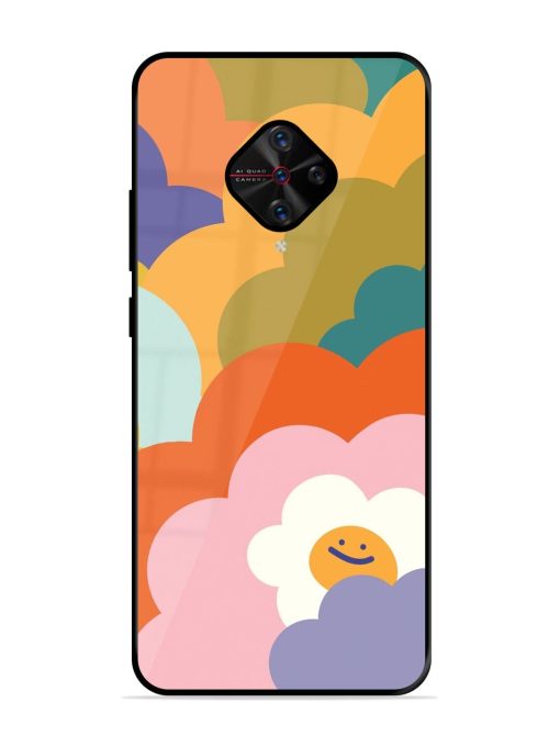 Happy Flower Power Glossy Soft Edge Case for Vivo S1 Pro Chachhi