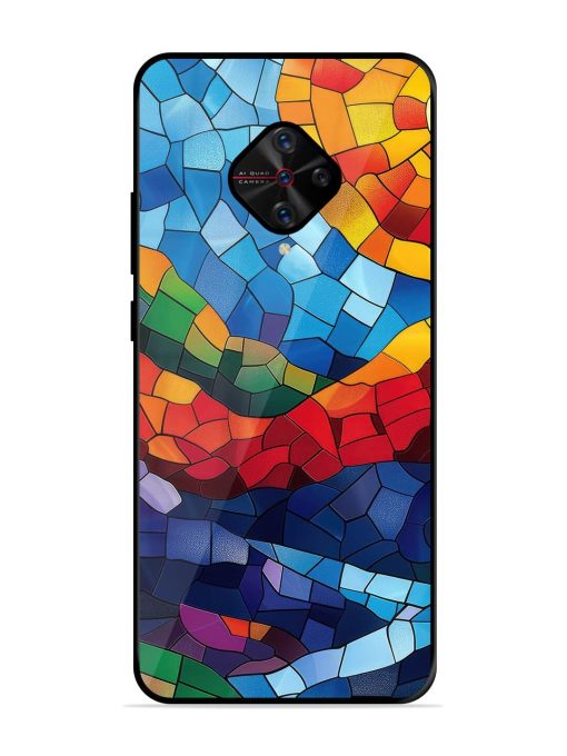 Mosaic Sunset Glossy Soft Edge Case for Vivo S1 Pro Chachhi