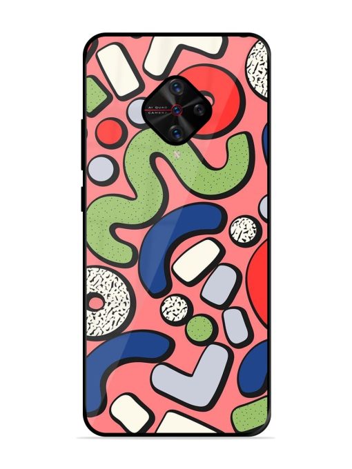 Groovy Geometric Shapes Glossy Soft Edge Case for Vivo S1 Pro Chachhi