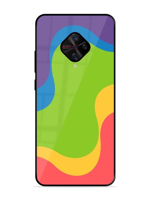 Wavy Rainbow Wonderland Glossy Soft Edge Case for Vivo S1 Pro Chachhi