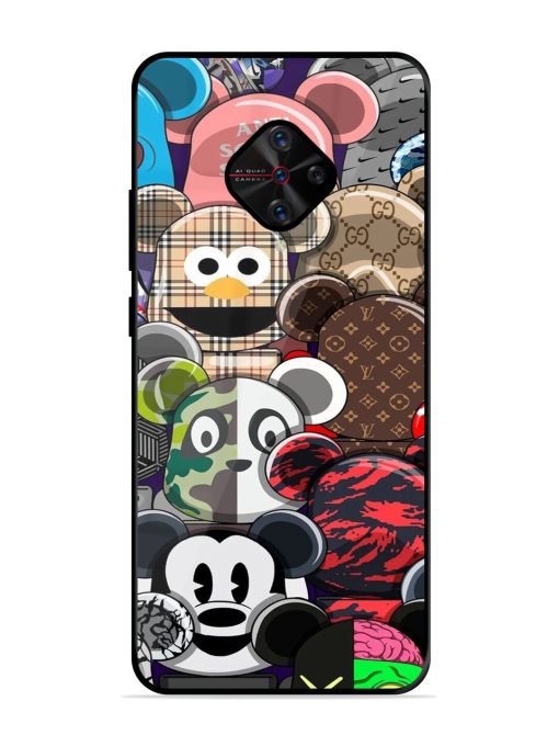 Streetwear Bearbrick Extravaganza Glossy Soft Edge Case for Vivo S1 Pro Chachhi