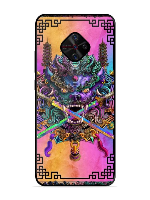 Psychedelic Fu Dog Tapestry Glossy Soft Edge Case for Vivo S1 Pro Chachhi