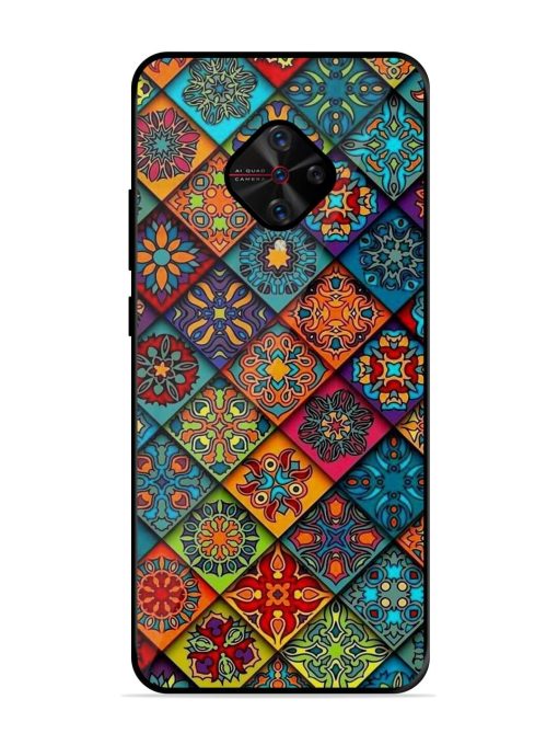 Patchwork Mandala Mosaic Glossy Soft Edge Case for Vivo S1 Pro Chachhi