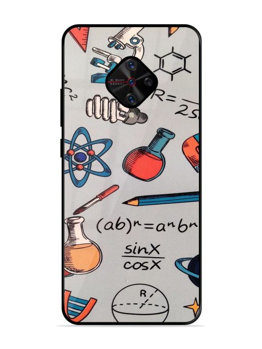 Science Doodle Delight Glossy Soft Edge Case for Vivo S1 Pro Chachhi