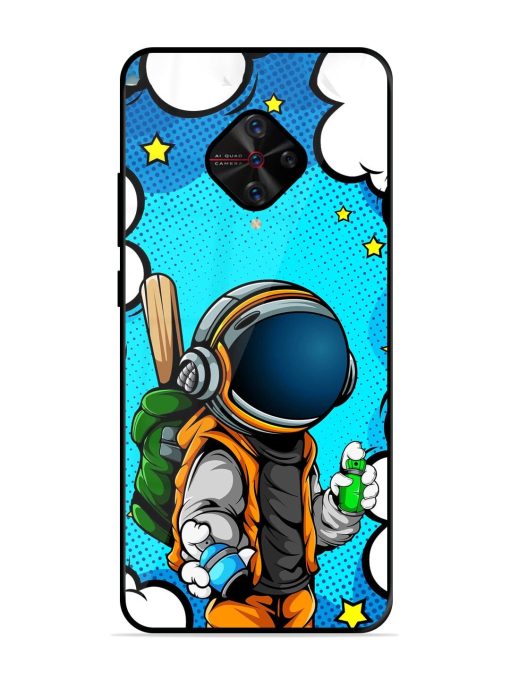 Space Graffiti Artist Glossy Soft Edge Case for Vivo S1 Pro Chachhi