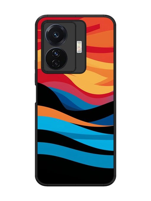 Blazing Currents Glossy Soft Edge Case for Vivo T1 Pro (5G) Chachhi