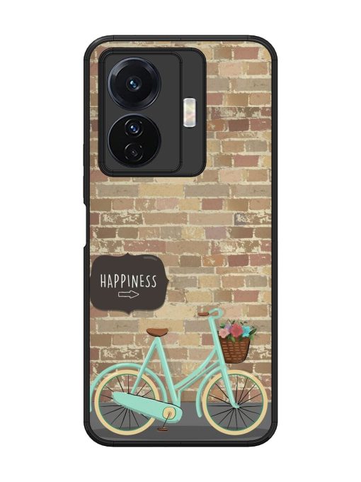 Pedaling Towards Happiness Glossy Soft Edge Case for Vivo T1 Pro (5G) Chachhi