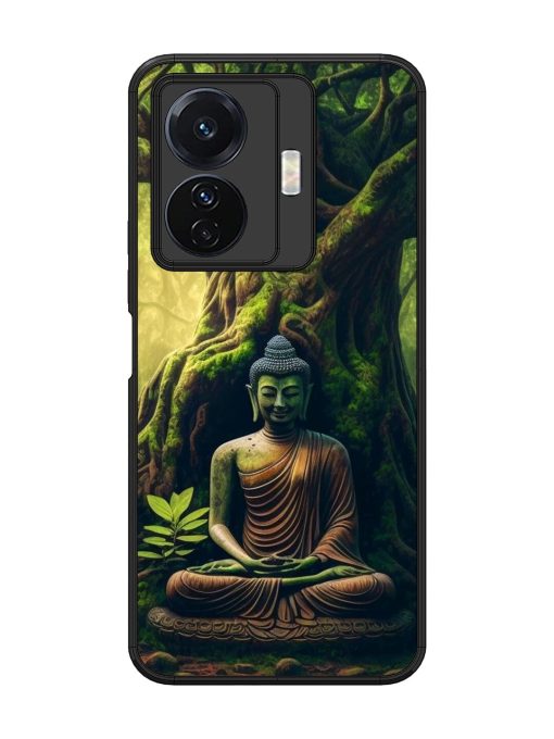 Green Buddha Art Glossy Soft Edge Case for Vivo T1 Pro (5G) Chachhi