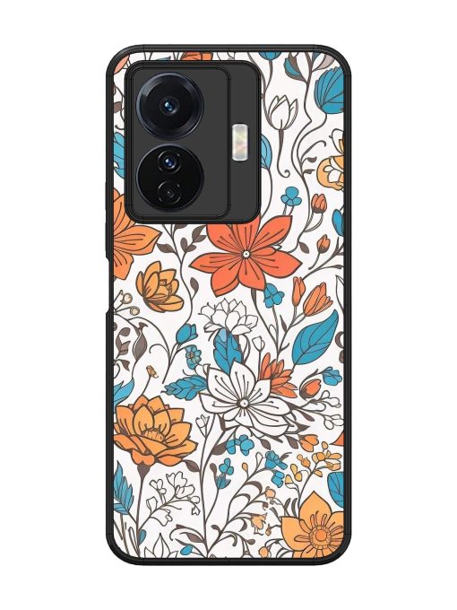 Floral Symphony Glossy Soft Edge Case for Vivo T1 Pro (5G) Chachhi