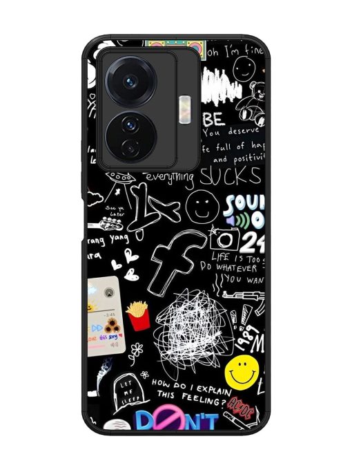 Doodle Diary Glossy Soft Edge Case for Vivo T1 Pro (5G)