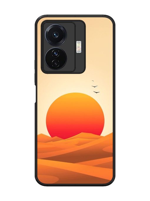 Desert Sunset Glossy Soft Edge Case for Vivo T1 Pro (5G) Chachhi