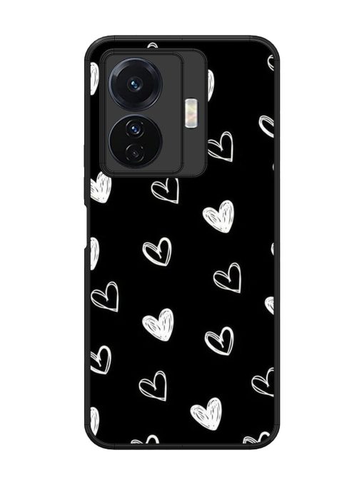 Scattered Hearts Glossy Soft Edge Case for Vivo T1 Pro (5G) Chachhi