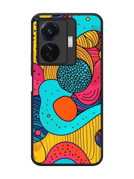 Psychedelic Patterns Glossy Soft Edge Case for Vivo T1 Pro (5G) Chachhi