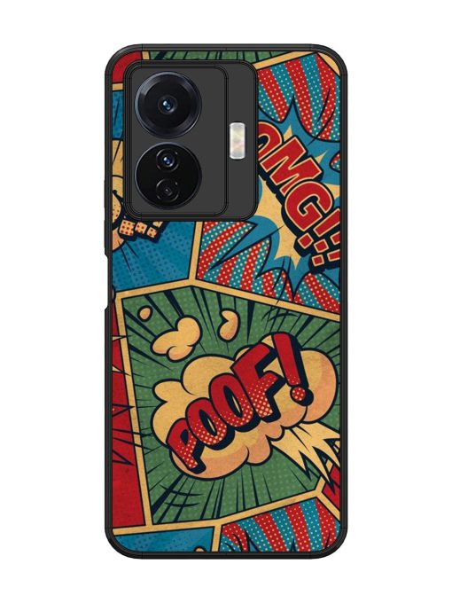 Comic Book Chaos Glossy Soft Edge Case for Vivo T1 Pro (5G) Chachhi