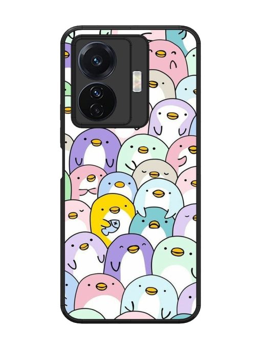 Penguin Party Glossy Soft Edge Case for Vivo T1 Pro (5G) Chachhi