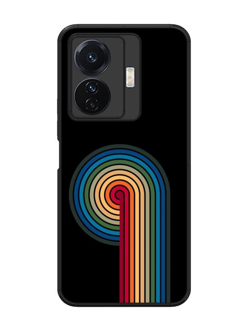 Rainbow Ripple Glossy Soft Edge Case for Vivo T1 Pro (5G) Chachhi